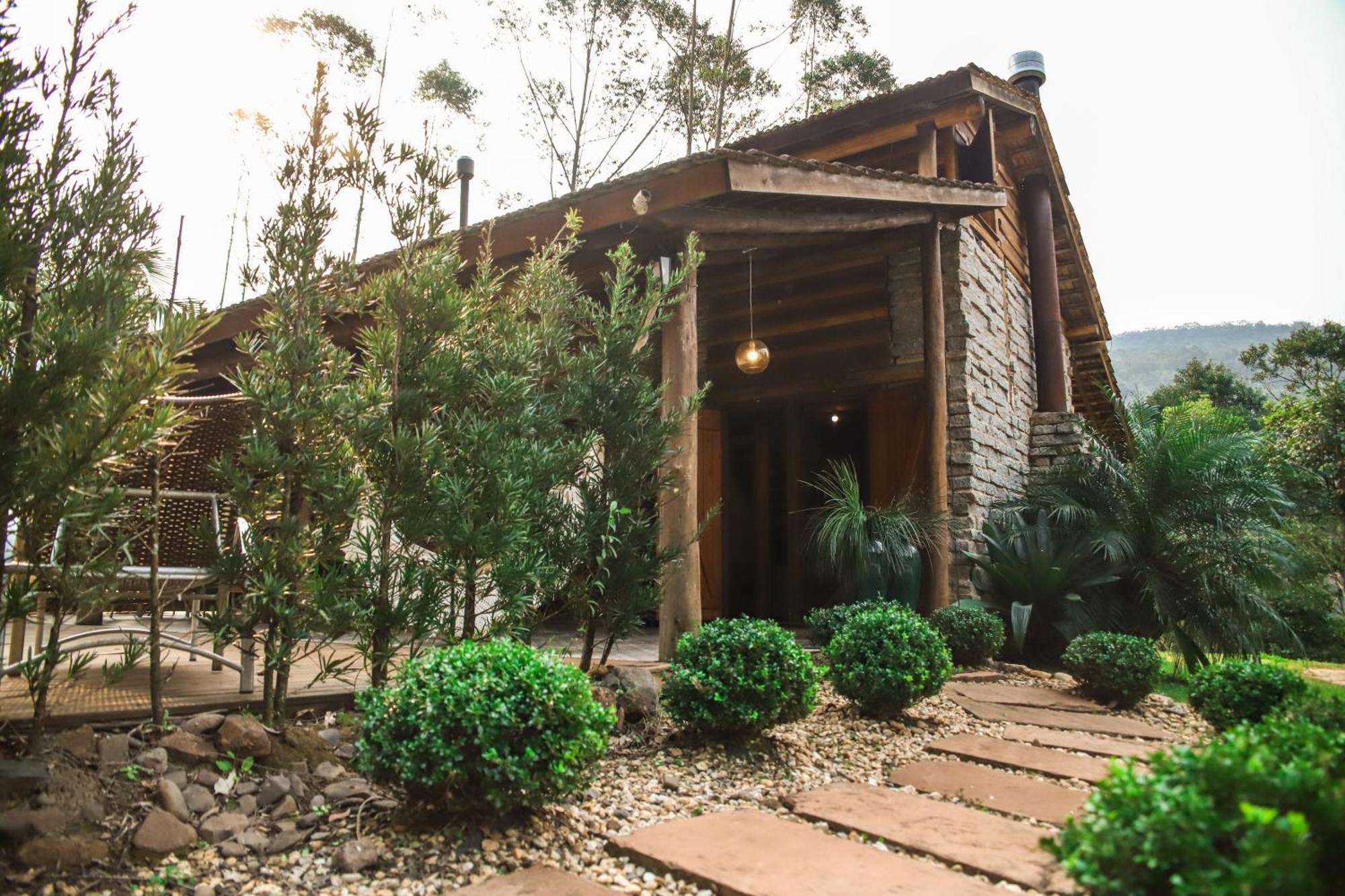 Chale Casa De Pedra, Vivenda Serra Velha, Chales De Montanha Timbe do Sul Kültér fotó