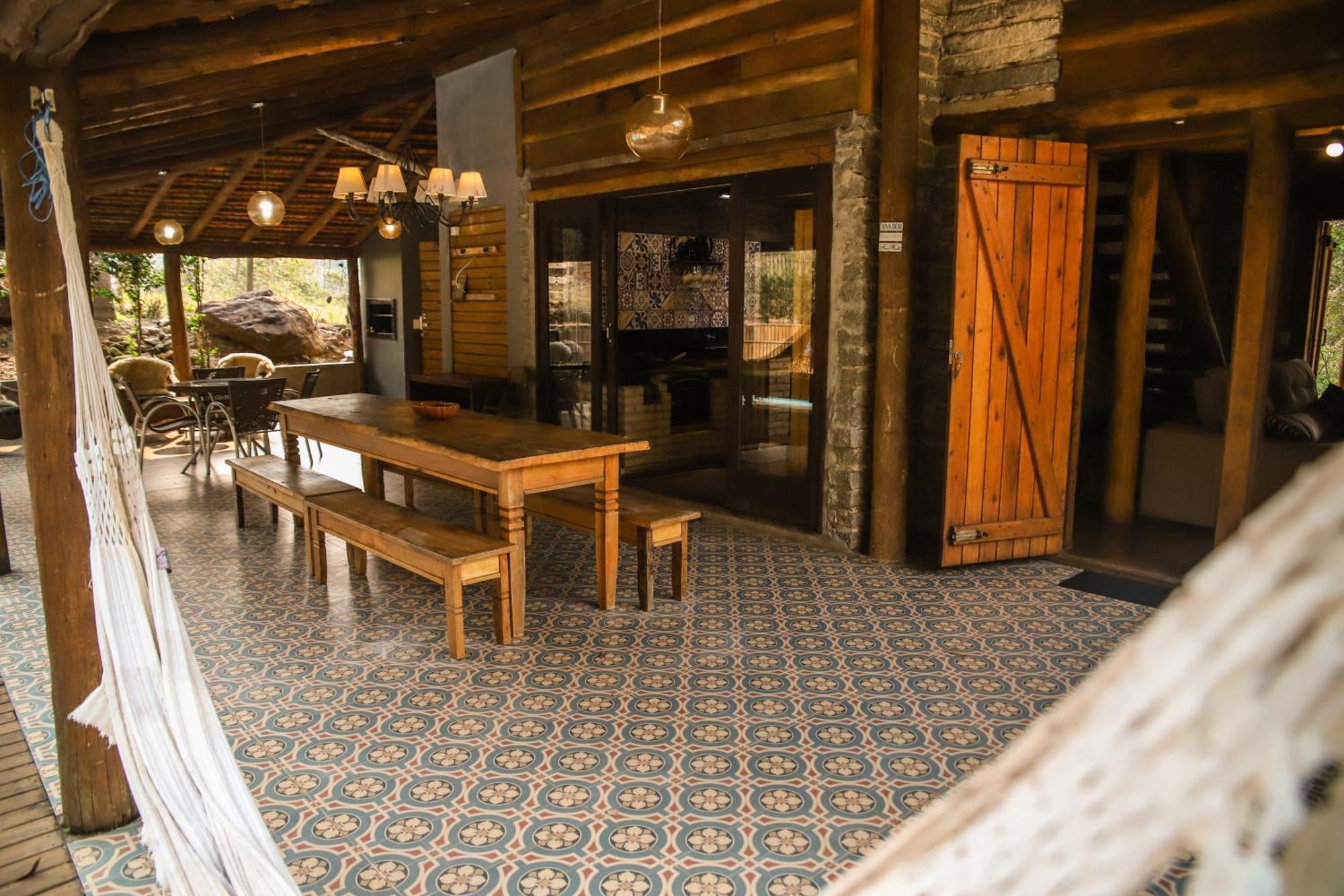 Chale Casa De Pedra, Vivenda Serra Velha, Chales De Montanha Timbe do Sul Kültér fotó