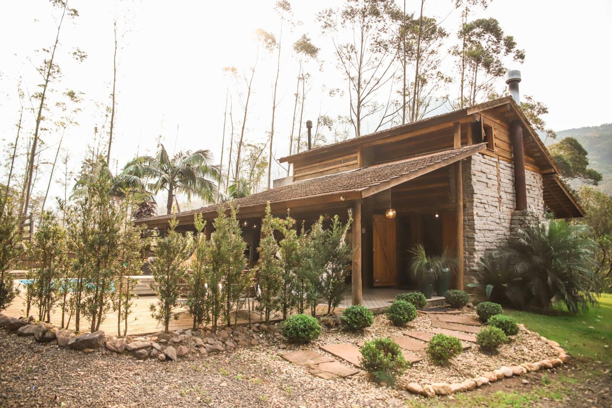 Chale Casa De Pedra, Vivenda Serra Velha, Chales De Montanha Timbe do Sul Kültér fotó