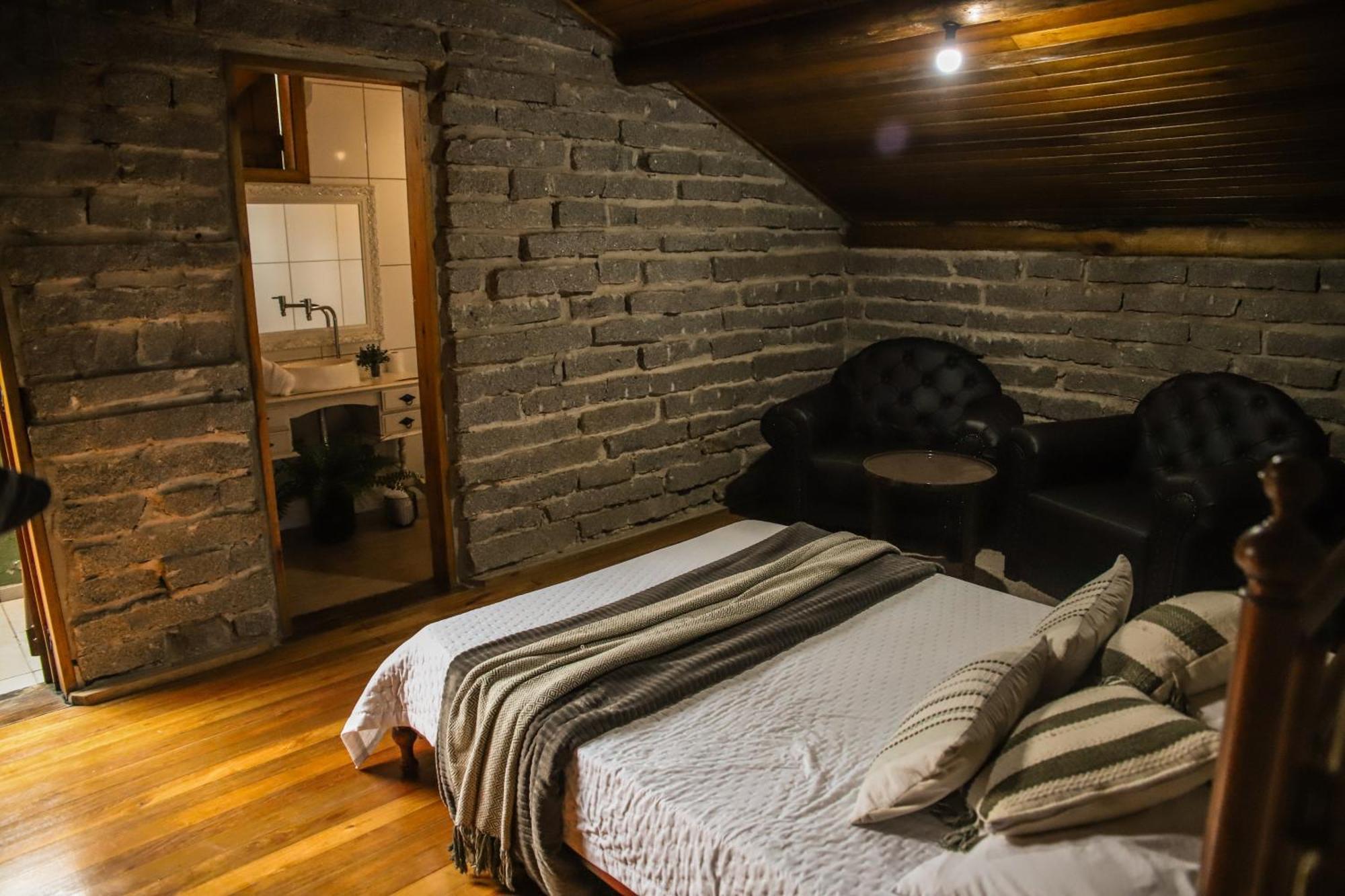 Chale Casa De Pedra, Vivenda Serra Velha, Chales De Montanha Timbe do Sul Kültér fotó